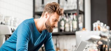 Man at computer